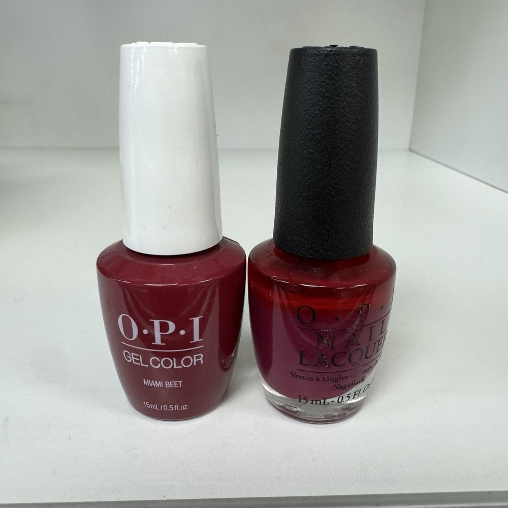 OPI Duo GELCOLOR + MATCHING GEL POLISH MIAMI BEET (GC‎ B78 / NL B78)